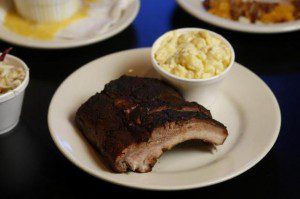 pork rib plate dinner